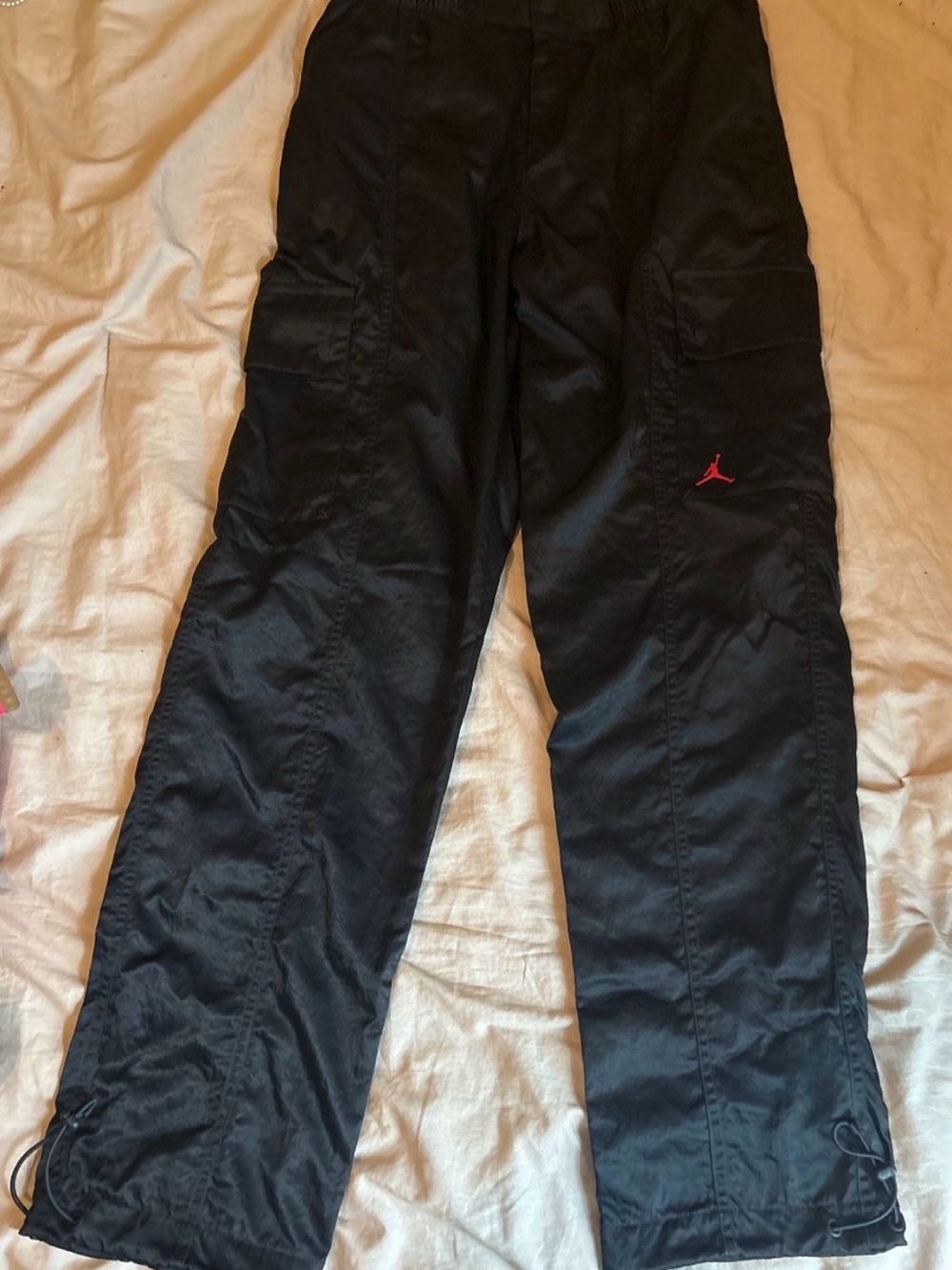 Jordan Black Cargo Pants with Red Jumpman
